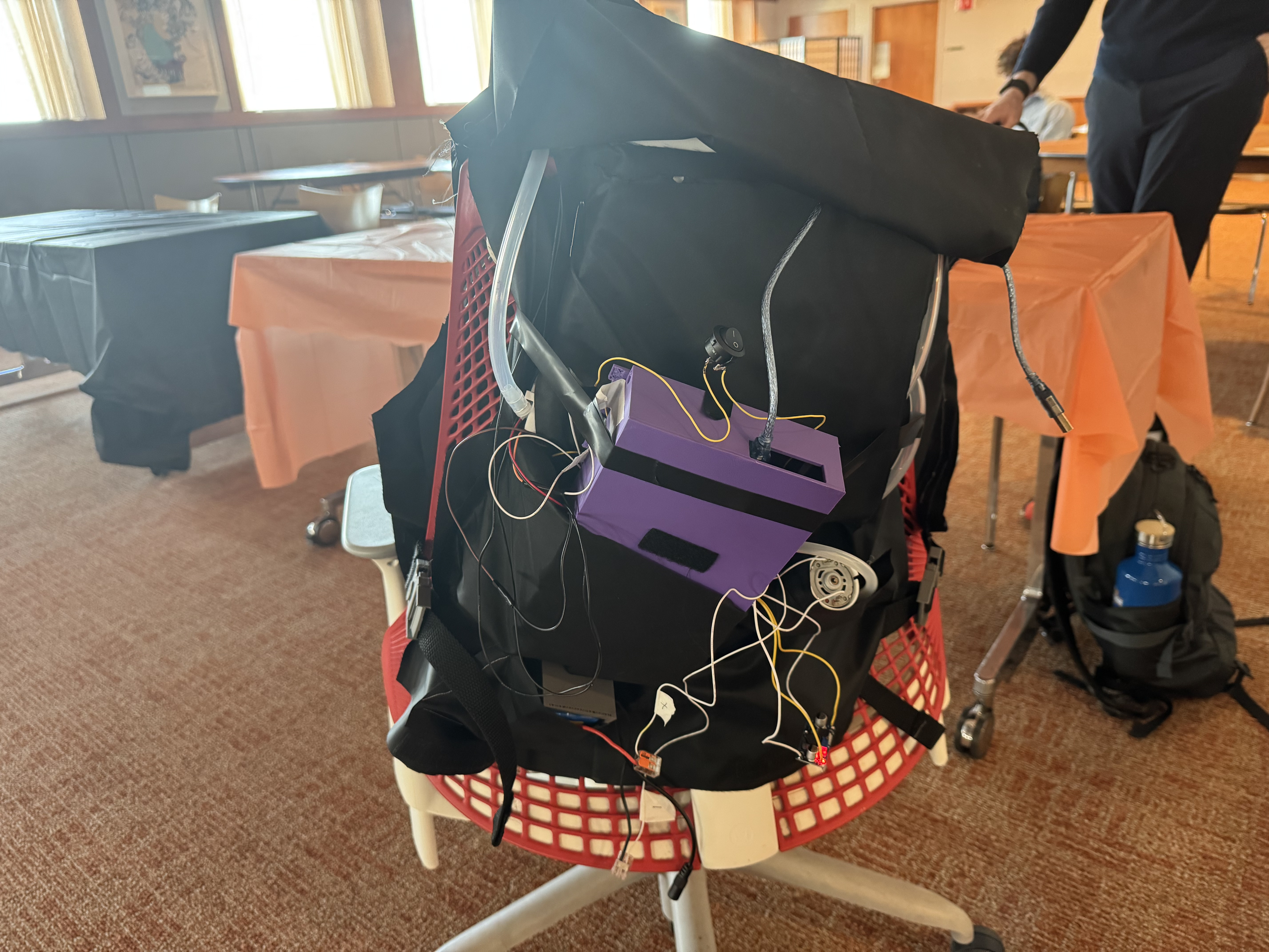 Back Buddy Prototype Testing on Office Chair