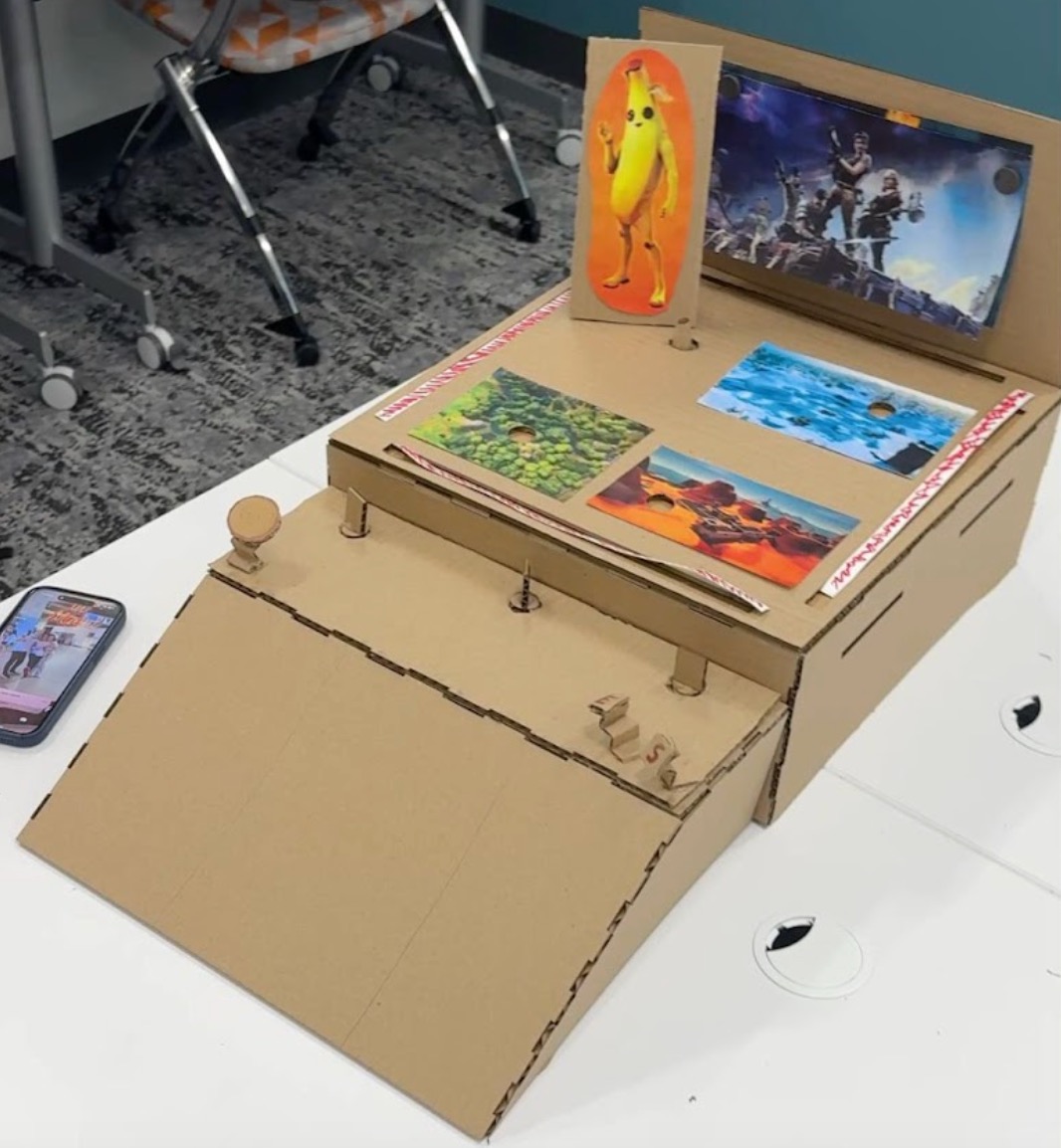 Early Cardboard Prototype of the Exhibit