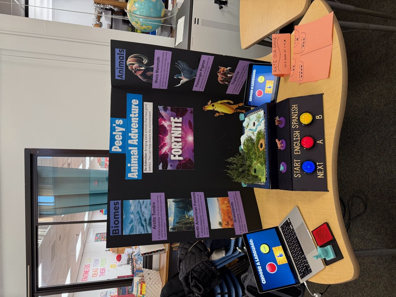 Complete Exhibit Setup with Presentation Board