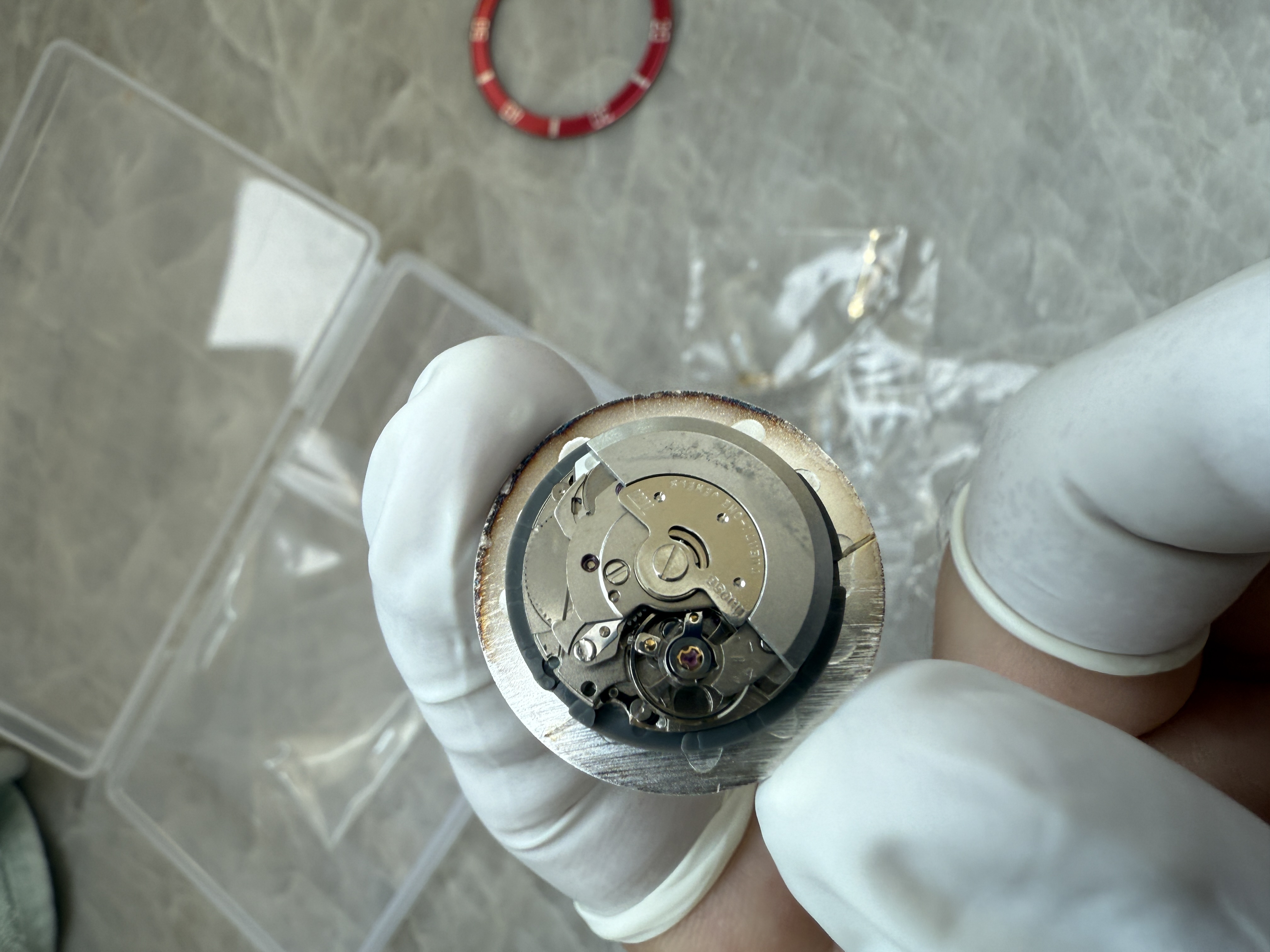 Inspecting a Seiko Watch Movement